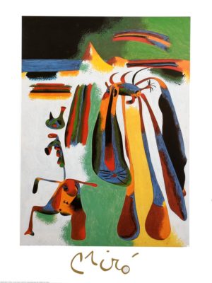 Joan Miro - Catalan Peasant at Rest 1936 Art Print
