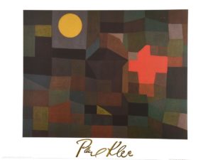 Paul Klee - Fire Under the Full Moon, 1923 Art Print