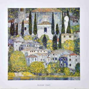 Gustav Klimt - Detail From Church At Cassone Sul Garda Art Print