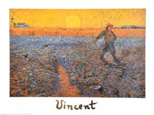 Vincent Van Gogh - Sower With The Sun Setting Art Print