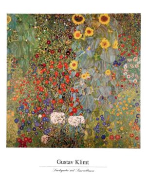 Gustav Klimt - Country Garden Sun Art Print