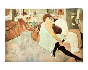Henri de Toulouse-Lautrec - Salon In Rue des Moulins Art Print