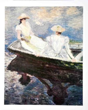 Claude Monet - Girls On A Boat Art Print