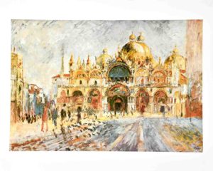 Pierre-Auguste Renoir -  Piazza San Marco Venezia Art Print
