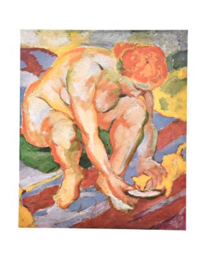Franz Marc - Nude with a Cat Art Print