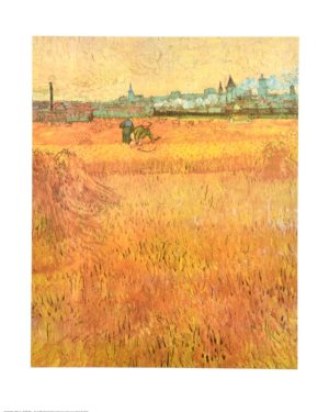 Vincent Van Gogh - Oat Field with View of Arles