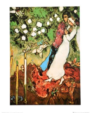 Marc Chagall - The Three Candles Art Print