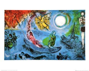 Marc Chagall - The Concert Art Print