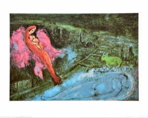 Marc Chagall - Bridge over the Seine Art Print