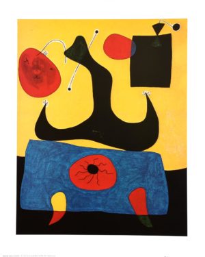 Joan Miro - Woman Sitting, 1983 Art Print