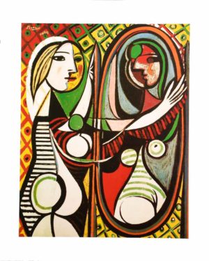 Pablo Picasso - Young Girl in Front of a Mirror, 1932 Art Print