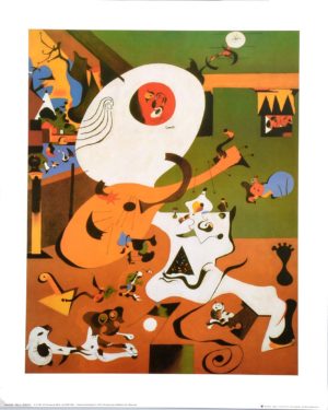 Joan Miro - Dutch Interior, 1928 Art Print