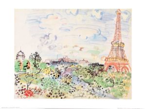 Raoul Dufy - The Eiffel Tower, 1935 Art Print