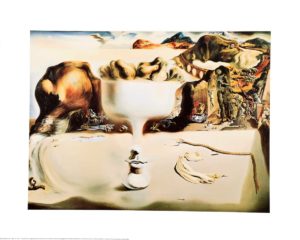 Salvador Dali - Apparition Of Face And Fruit Dish On A Beach Art Print