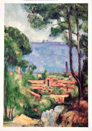 Paul Cezanne - L'Estaque at Villa D'If Art Print