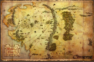 The Hobbit Map Poster