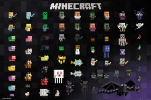 Minecraft Pixel Sprites Poster