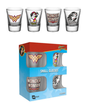 DC Comics Wonder Woman 60s Pop Shot Glasses