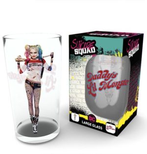 Suicide Squad Harley Quinn Stand Large Glass