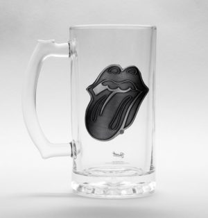 The Rolling Stones Tongue Stein Glass