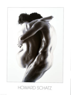 Naked Couple Dance Lift Vertical by Howard Schatz Photographic Print