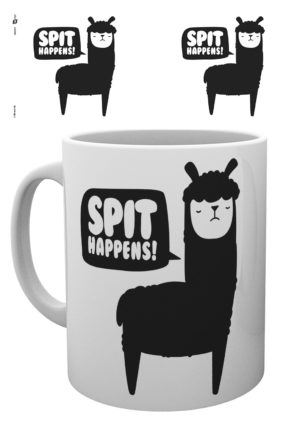 Llama Spit Happens Mug
