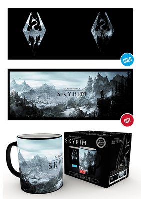 Skyrim Dragon Symbol HEAT CHANGING Mug