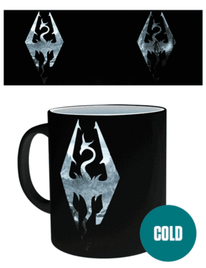 Skyrim Dragon Symbol HEAT CHANGING Mug - Image 2