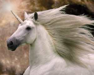 Horse Unicorn Bob Langrish Mini Poster