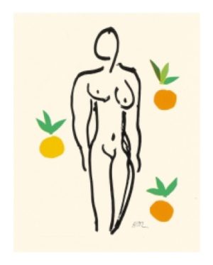 Henri Matisse - Nude with Oranges, 1953