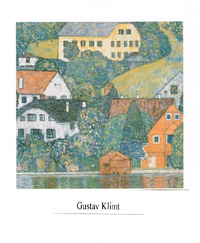 Gustav Klimt - Houses At Unterach Art Print