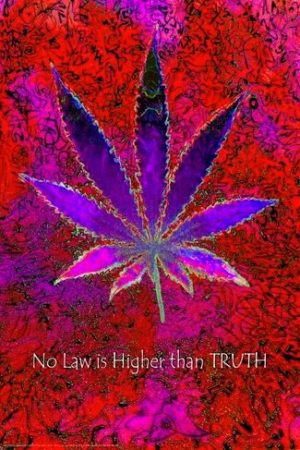No Law Higher Marijuana Poster