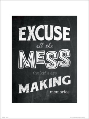 Excuse All the Mess Art Print
