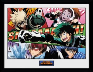 My Hero Academia Powers Framed Collector Print