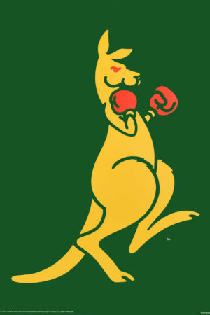 Boxing Kangaroo Poster