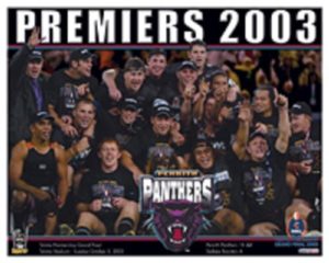 NRL Rugby League Penrith Panthers Premiers 2003 Sports Print