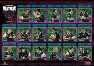 NRL Rugby League Penrith Panthers Team 2007 Sports Print