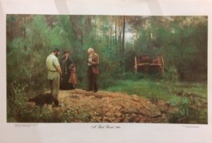 Frederick McCubbin - A Bush Burial (Actual Size 49.3x71.9cm)