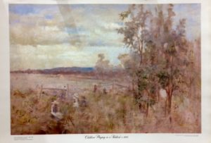 Jane Sutherland - Children Playing in a Paddock c.1895 (Actual Size 49.2x72cm)