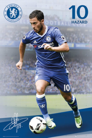 Chelsea Hazard 2016/2017 WINNERS PREMIERSHIP Poster