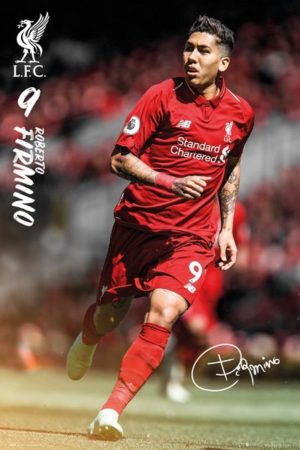 Liverpool Firmino 2018/2019 WINNERS UEFA CHAMPIONS LEAGUE CUP Poster