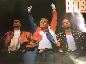 Bros Live Poster (Published 1980s, some wear)