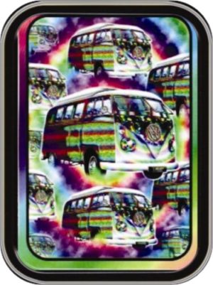 Trippy Bus Large Stash Tin