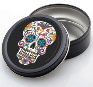 Sugar Skull Round Stash Tin - Image 2
