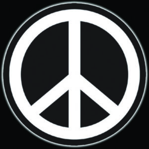 Peace Sign Round Stash Tin