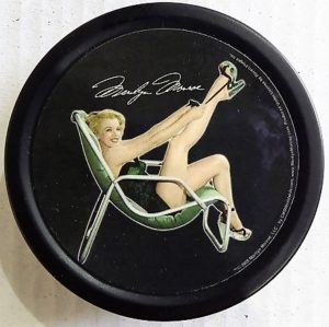 Marilyn Monroe Chair Round Stash Tin