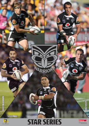 NRL Rugby League New Zealand Warriors Star Series Sport Print
