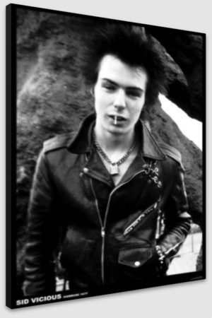 Sex Pistols Poster Sid Vicious Hamburg 1977 A1 Poster - Poster 59.5x84cm Blockmounted