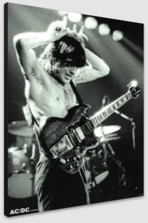 AC/DC Angus Young1979 A1 Poster - Poster 59.5x84cm Blockmounted