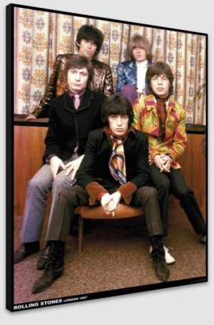 The Rolling Stones Poster London 1967 A1 Poster - Poster 59.5x84cm Blockmounted